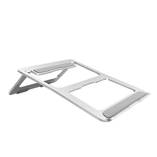 Verstellbarer Aluminium-Laptop-Ständer, ergonomischer Multi-Winkel-Schreibtisch-Laptophalter mit Lüftungsschlitz, für 30,5–39,6 cm (12–15,6 Zoll) Notebooks und mehr