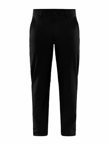 Craft EXPLORE PANTS Outdoorhose Herren S | Black | Verstellbarer Bund | 2 Seitentaschen, 1 Beintasche | Gesäßtasche mit Reißverschluss | elastische Wanderhose Herren | Funktionshose Herren