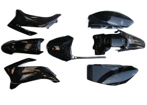 Jodriva SCHWARZES Kunststoff-KOTFLÜGELVERKLEIDUNGS-KIT, for Yamaha, TTR110 TTR 110 Verkleidungsteile für Motorräder