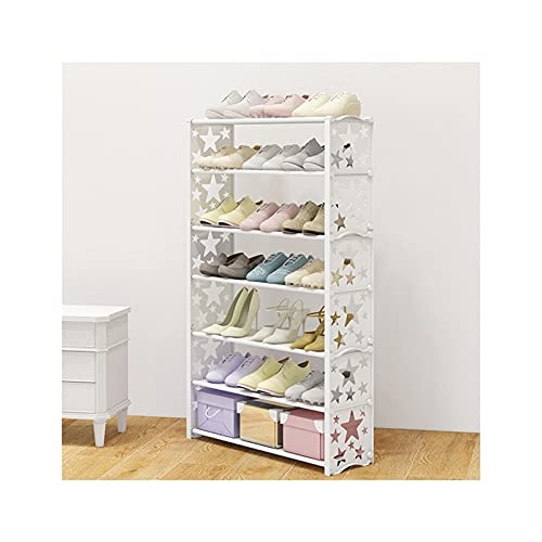 Schuhregal, Organizer, Regal, Schuhregal, einfaches Schuhregal, mehrschichtiger Schuhschrank, Schuhturm, Regal, Aufbewahrungsorganisator für Wohnzimmer, Eingangsbereich, Flur, Tür, Schuhregal (Farbe