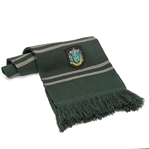 Cinereplicas Harry Potter Schal 190cm ● Ultra Soft Stoff ● Zip-Beutel (Slytherin)