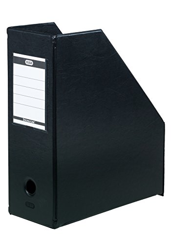 ELBA 100400637 Stehsammler myColour 5er Pack aus PVC 11 cm breit Zeitschriftenbox schwarz hochwertiger Zeitschriften-Sammler