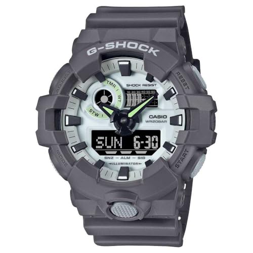 Casio G-Shock Hidden Glow Analog Digital GA-700HD-8AER, grau