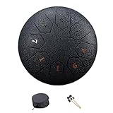 Steel Tongue Drum 8 Note 6 Inch Steel Drum Percussions Instrument With Drumsticks And For Musical Educations