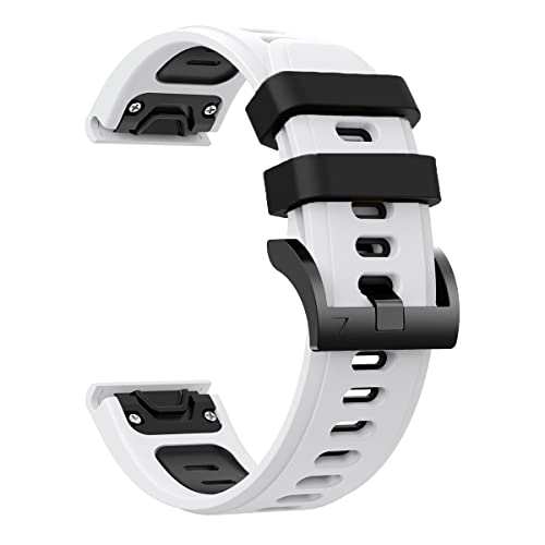 OPKDE 22 x 26 mm Smartwatch-Herrenarmband für Garmin Fenix 7, 7X, 6, 6X, Pro, 5X, 5 Plus, Epix, Schnellverschluss, offizielles Silikon-Armband, For Fenix 5X Plus 6X Pro, Achat