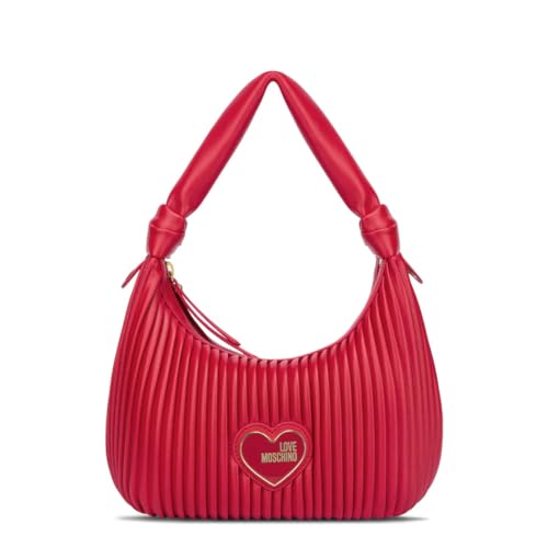 Love Moschino, Beuteltasche Pleated Hobo Bag 4042 in rot, Umhängetaschen für Damen