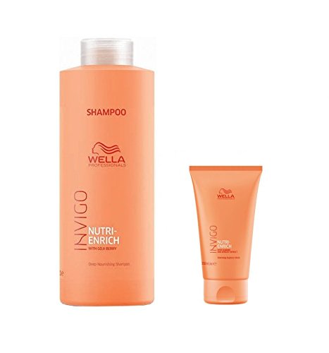 Wella INVIGO Nutri-Enrich Deep Nourishing Shampoo 1000ml + wärmende Express Mask 150ml