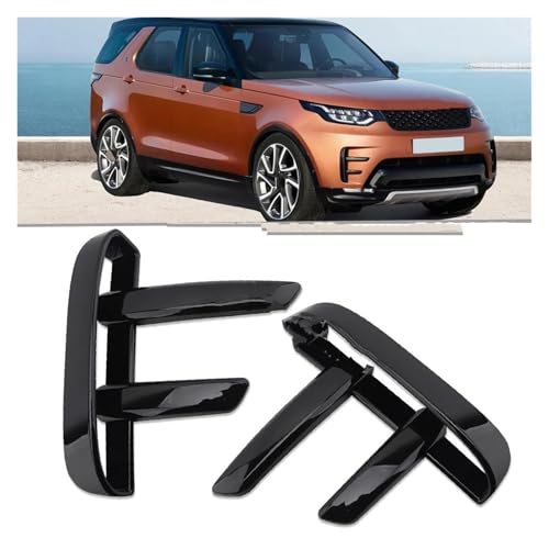 Frontgrills Für Land Für Rover Für Discovery 5 2017-2019 Nebelscheinwerferabdeckung Frontstoßstange Nebelscheinwerferverkleidung Schwarz Vent Trim LR082889 Front Bumper Grille(Pair)