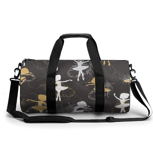 Ballett Mädchen Sport Duffel Bag Sporttasche Reisetasche Handgepäck Tasche Schwimmtasche Weekender Bag 45x23x23cm