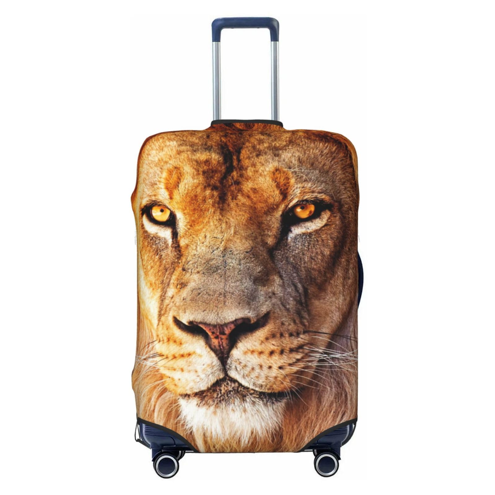 Miniks Cool Lion Reisegepäckabdeckung, robuster Koffer-Schutz, passend für 45,7 - 81,3 cm große Gepäckstücke, Größe XL, Schwarz, X-Large