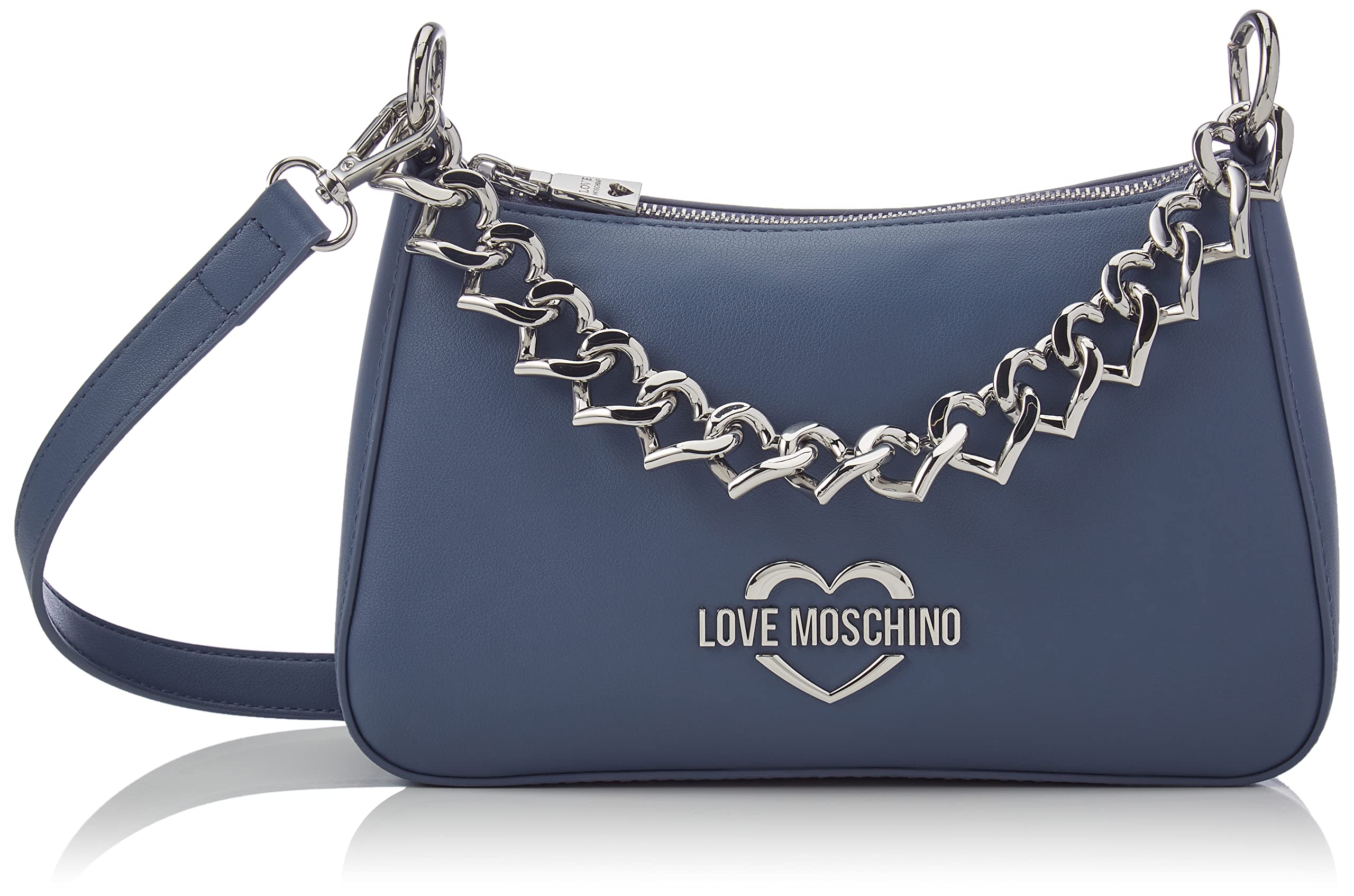 Love Moschino Damen Borsa Pu Denim Umhngetasche, Denimblau