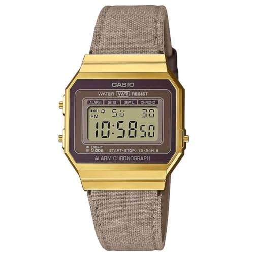 Vintage Iconic Damenuhr Beige/Goldfarben Casio Silberfarben