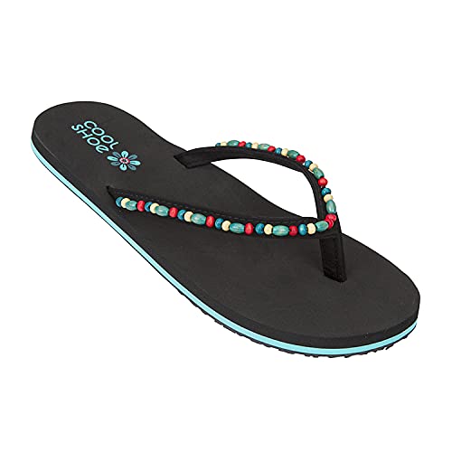 COOL shoe corp. Damen Panama Flipflop, Schwarz, 41 EU