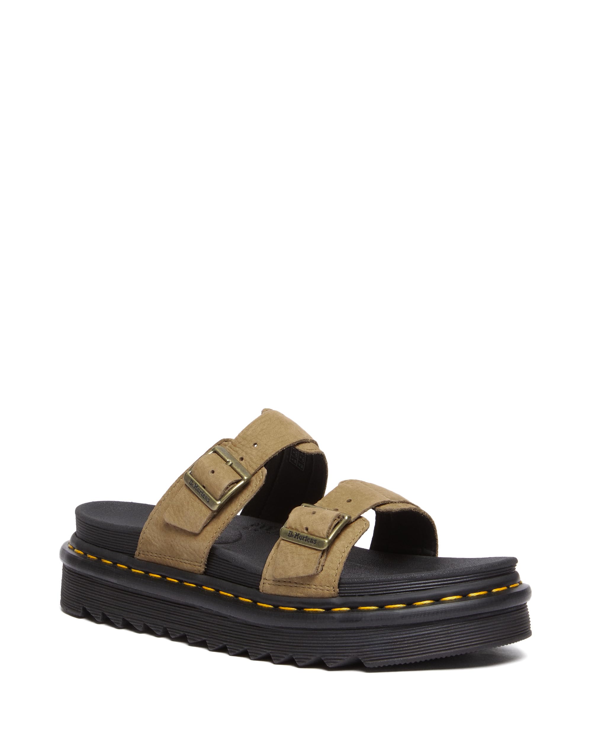 Dr. Martens Unisex Myles Black Brando Sandal, Savannah Tan, 42 EU