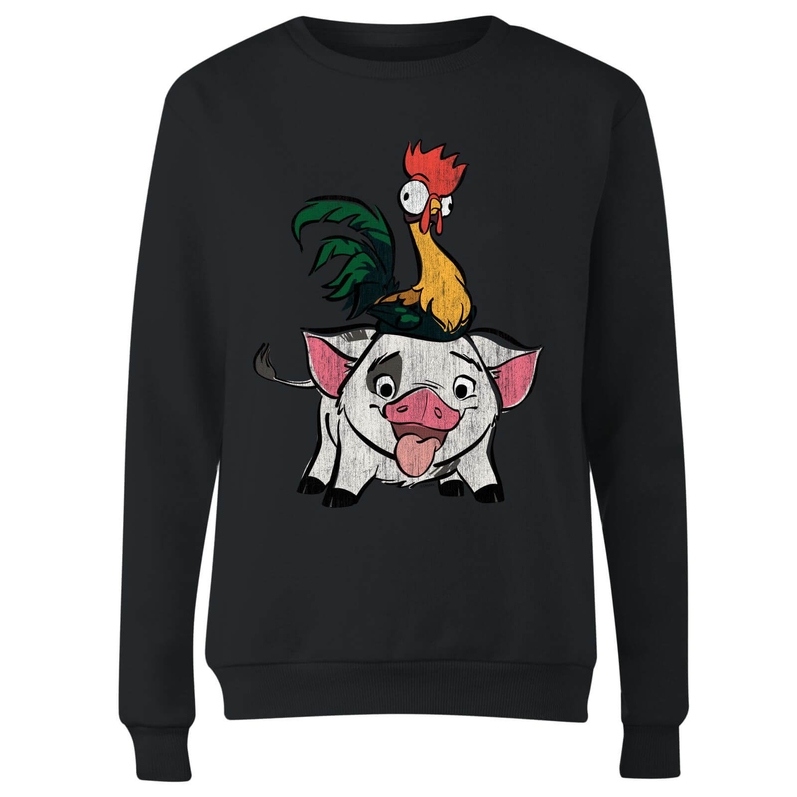 Vaiana (Moana) Hei Hei And Pua Damen Pullover - Schwarz - XS 4