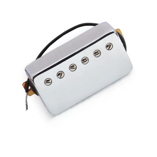 Gitarren-Tonabnehmer Messing-E-Gitarren-Humbucker-Tonabnehmer, Hals-Steg-Tonabnehmer Für Style-E-Gitarre, Messing-Cover-Gitarren-Tonabnehmer, Silber (Color : Silver Bridge Pickup)