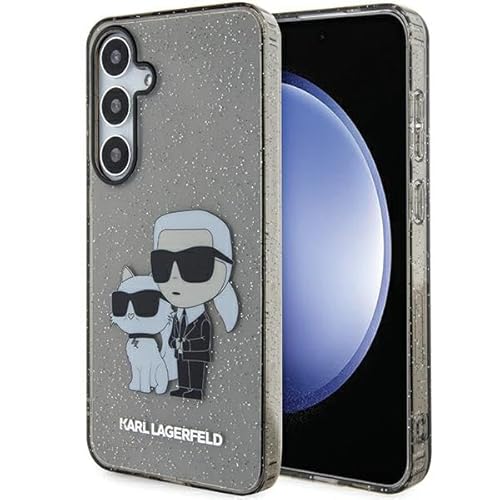 CG Mobile Karl Lagerfeld KLHCS24MHNKCTGK Hülle Für S24+ S926 Schwarz hardcase Glitter Karl&Choupette