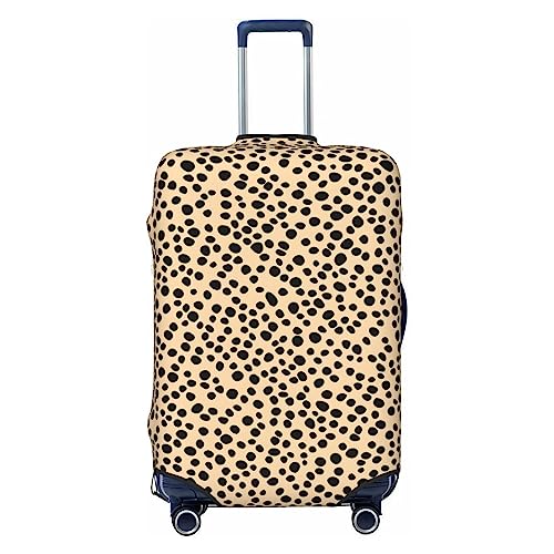 Miniks Reisegepäckhülle mit Leopardenmuster, strapazierfähig, passend für 45,7 - 81,3 cm große Gepäckstücke, Größe XL, Schwarz, X-Large