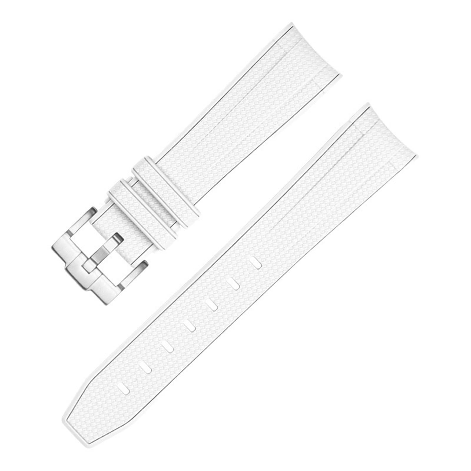 IOTUP Gummi-Uhrenarmband für Omega X Swatch Joint MoonSwatch Constellation Herren Damen Wasserdicht Sport 20 mm Uhrenarmband mit gebogenem Ende, 46, Achat