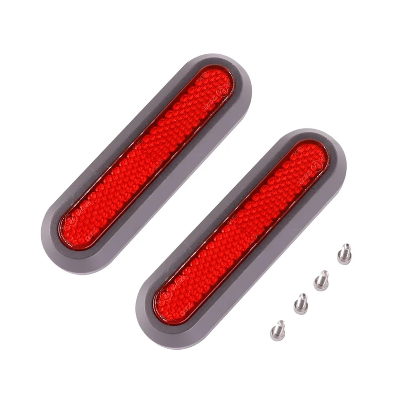 Jodriva Schutzschale for die vordere und hintere Radabdeckung, for Xiaomi, Elektroroller Pro 2/1s/M365 Pro, Sicherheits-Reflexrohr, Nachtreflektorteile Radabdeckung für Elektroroller(2 PCS red)