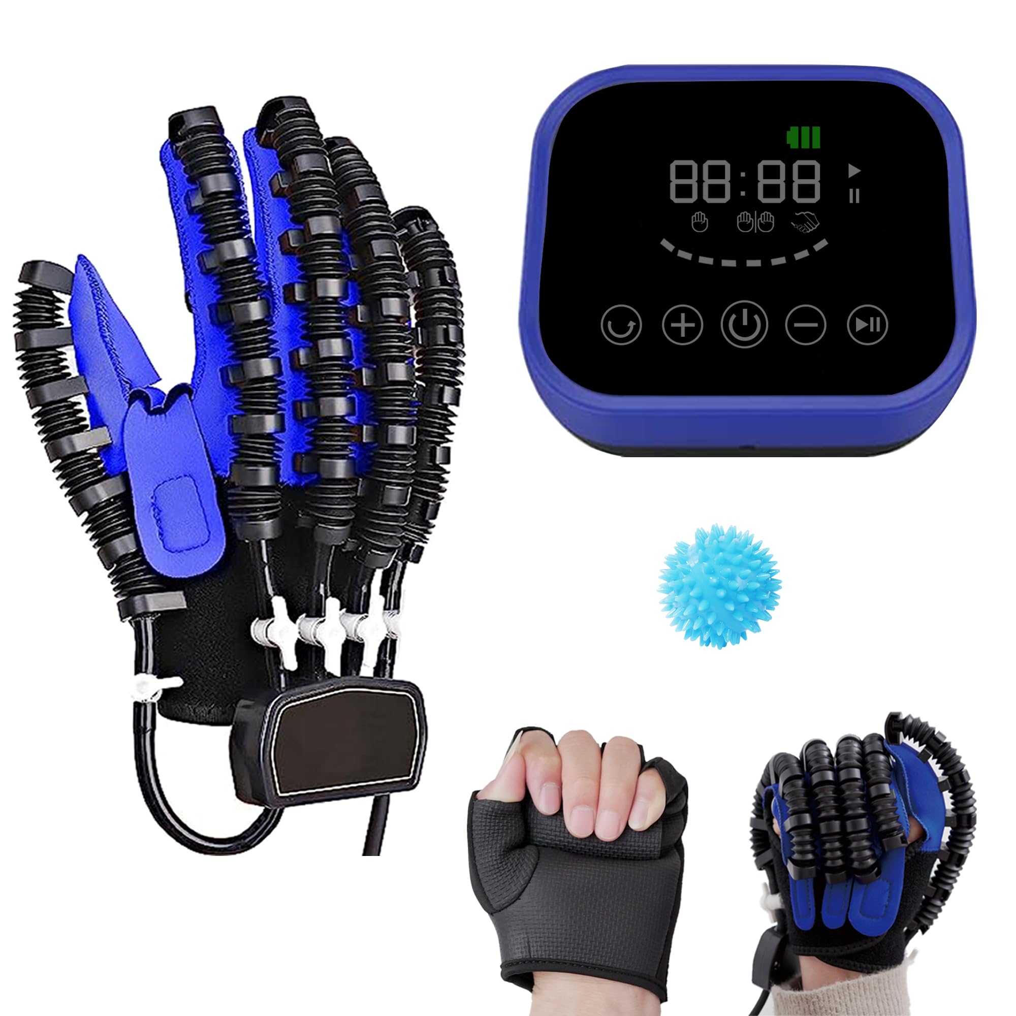 YEUNTANH Arthritis Schlaganfall Halbseitenlähmung Patient Finger-und Handfunktion Rehabilitationstrainer,Roboter-Reha-Handschuhe,Wiederherstellungs-Übungsgeräte Gerät Orthese