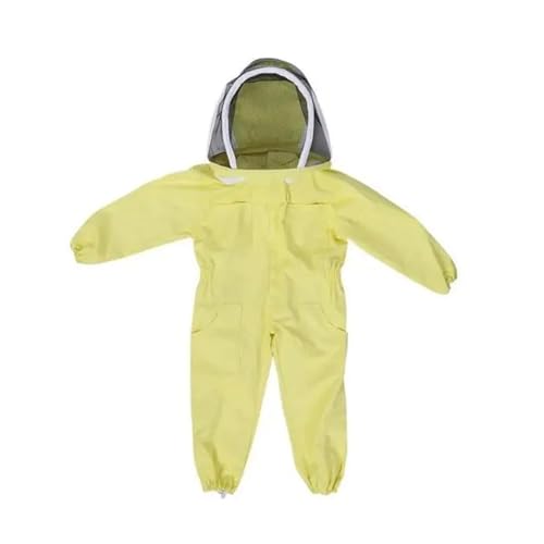 Imkerei Kinder Anti-Bienen-Anzug Atmungsaktiver Anzug for Kinder Bienenzucht Praxis Kinder Bienenzucht Kleidung Bienenanzug Ausrüstung für Bienenfarmen(YELLOW,Medium)