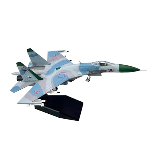 Aerobatic Flugzeug Sowjetisches Su27 Suchoi Su-27 Flanker Kampfflugzeug Im Maßstab 1:100, Metall-Militärflugzeugmodell