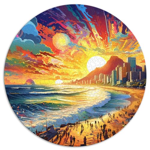 Puzzles Copacabana Beach für Erwachsene, 1000 Teile, Puzzle-Geschenke, 67,5 x 67,5 cm, Spielspielzeug, Familienspiel, Stressabbau, schwieriges Herausforderungspuzzle