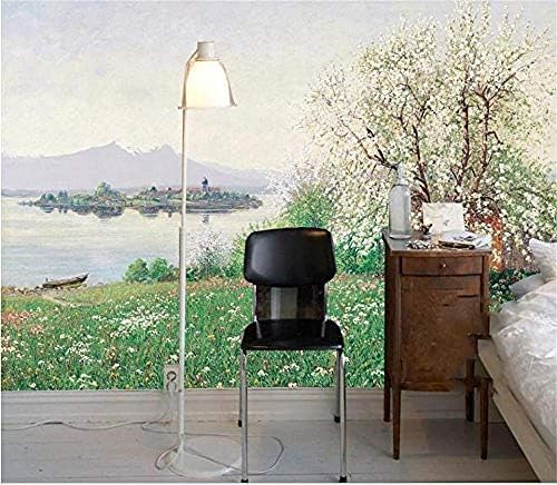 XLMING Rustikale Landschaft Landschaftsbaum 3D Tapeten Home Esszimmer Sofa Schlafzimmer Wohnzimmer TV Hintergrund-250cm×170cm