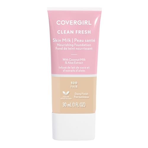 COVERGIRL Clean Fresh Skin Milk Foundation, Fair, 1 Fl Oz (Pack of 1)