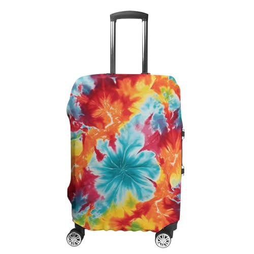 CSGJMYGS Reisegepäckabdeckung, elastisch, waschbar, modisch, kratzfest, farbig, Batik-Koffer-Schutz, passend für 45,7 - 81,3 cm Gepäck, Stil-7, L