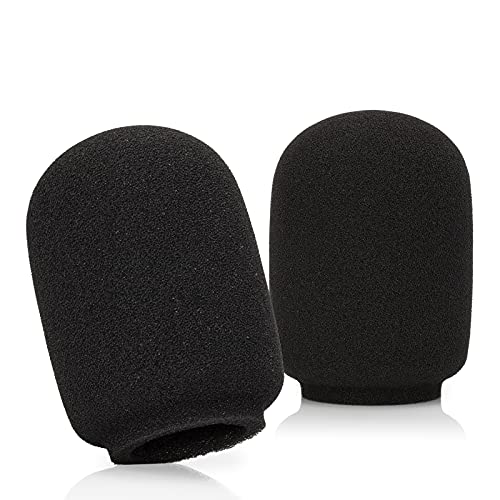 LEFXMOPHY SM7B Windschutzscheibe, Mikrofon-Schaumstoff, Mic Pop-Filter, Ersatz für Shure SM7B A7WS Mikrofon-Windsack, Geräuschunterdrückung, 2er-Pack