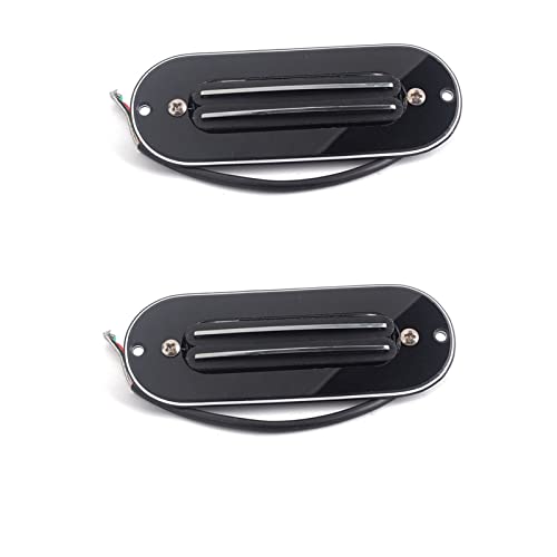 ZENGXUE 2 X Black Dual Hot Rail Humbucker Pickup Mit Schrauben Für Gitarre-Teil Humbucker Tonabnehmer Set