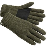 Pinewood Knitted Wool Glove Mossgreen Melange XS-S