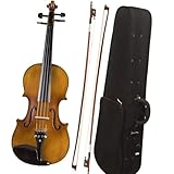 DAYKET Standard Violine Violine Aus Massivem Ebenholz Mit Saiten