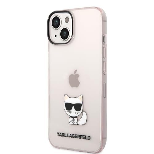 Karl Lagerfeld KLHCP14MCTTRI hülle für iPhone 14 Plus 6,7" hardcase rosa/pink Transparent Choupette Body