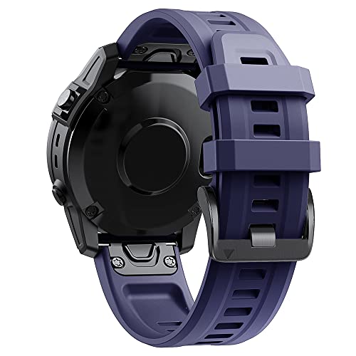 NEYENS 22 x 26 mm Smartwatch-Armbänder für Garmin Fenix 7 7X Silikonarmbänder Schnellverschluss Uhrenarmband Fenix 6X 5X 6 5 Plus/945 Armband Correa, 26mm Descent Mk2 MK1, Achat