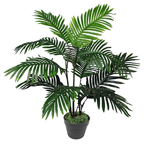 Leaf Kunstpflanze Areca-Palme, groß, 90 cm, Grün