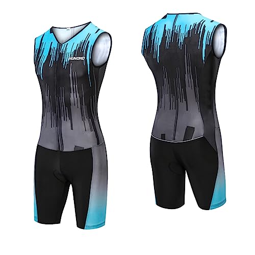 Triathlon Anzug für Damen, Triathlonanzug,Trisuit, Triathlon Einteiler Triathlonanzug Unisex, Badeanzug Herren & Damen, Trisuit, Triathlon Anzug Erwachsene (TYP-3,S)