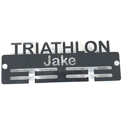 Super Cool Creation Personalisierter Medaillenhalter"Triathlon"