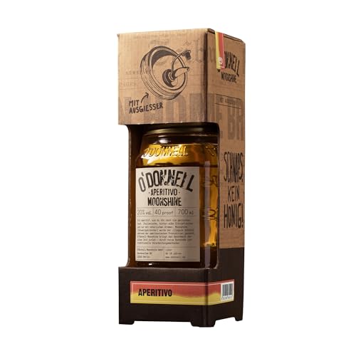 O'Donnell Moonshine Kombiset - Aperitivo Likör (700ml + Ausgießer) - Handwerklich hergestellte Spirituosen aus Berlin - Sommer Edition - 20% Vol. Alkohol