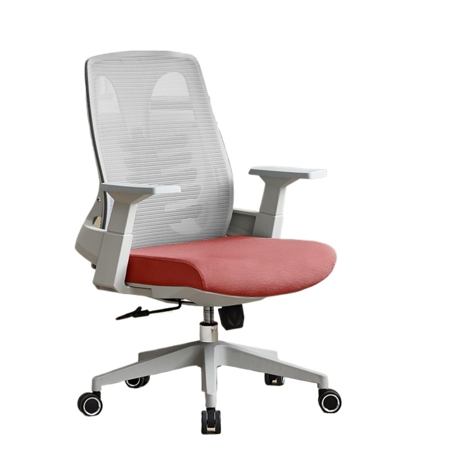 FUHAI-666 Bürostühle Ergonomischer Bürostuhl Ergonomischer Stuhl Bequemer sitzender Computerstuhl Home Waist Study Chair Konferenzstuhl Liftsitz Schreibtischstuhl(Red)