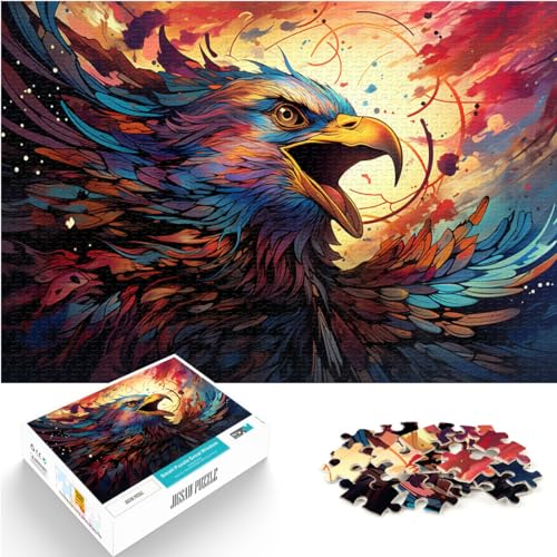 Puzzle | Puzzles bunter Vogel Puzzles 1000 Teile für Erwachsene Holzpuzzle Spielzeug Puzzles Lernspiele Stressabbau Puzzles 1000 Stück (50x75cm)