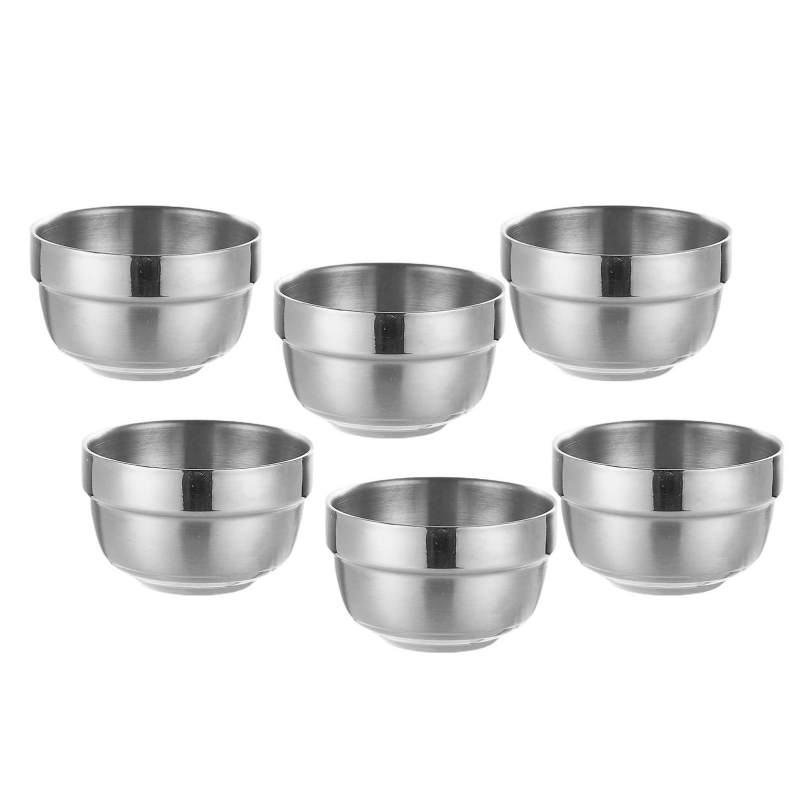 6-teiliges Elegantes Trinkbecher Set Aus 304 Edelstahl 80 Trinkgeschirr Set Metallbecher Geeignet Für Partys Und Den Täglichen Gebrauch