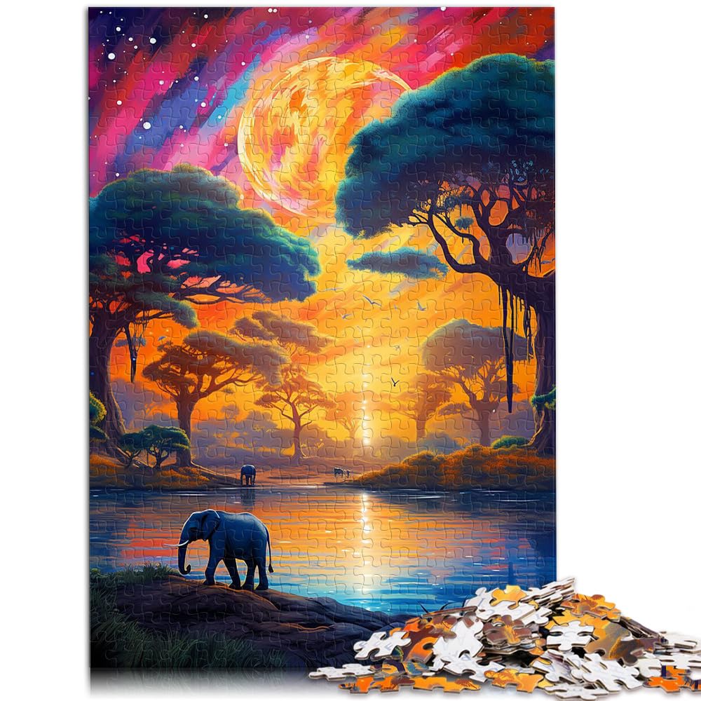 Puzzle für wunderbaren Fluss, 1000 Teile, Puzzle für Erwachsene, Holzpuzzle, ganze Familie, 1000 Teile (50 x 75 cm)