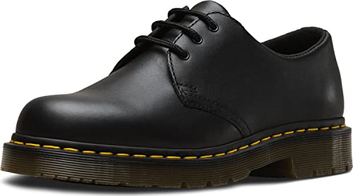 Dr. Martens Ns 3 Eye Shoe Oxford, Black Industrial Full Grain, 43 EU