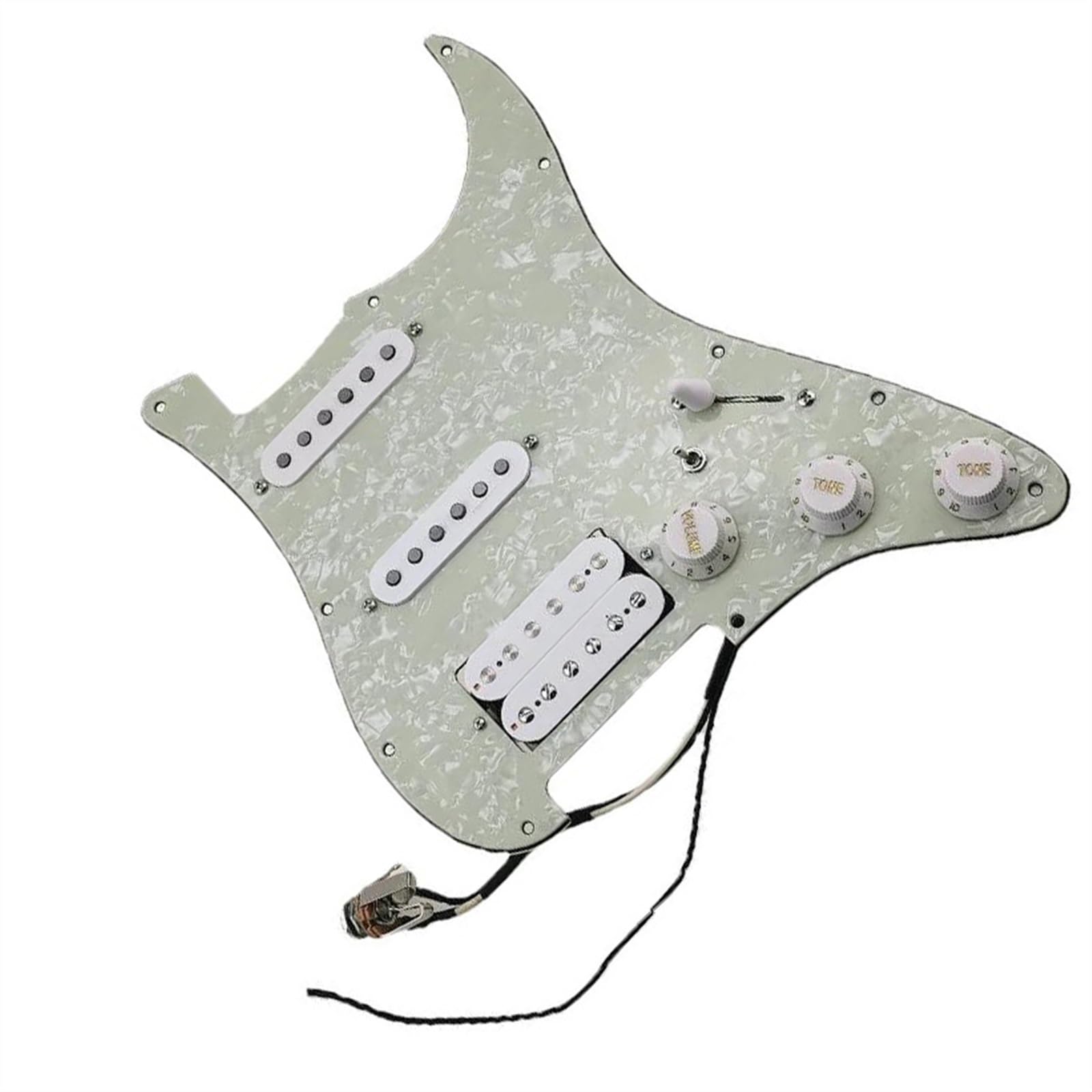 Standard-Pickguard-Tonabnehmer SSH-Stil, 7-Wege-Typ, vollständig bestücktes Schlagbrett, langlebige Schlagbrett-Tonabnehmer für E-Gitarre