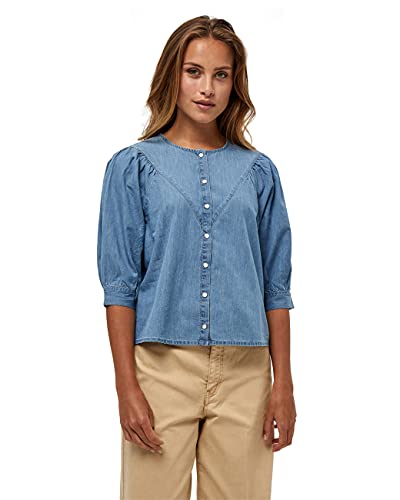 Peppercorn ,Women's ,Delara Shirt, 9600 LIGHT BLUE WASH ,XL