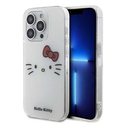 CG MOBILE Hello Kitty Rückseitenschutz für iPhone – Kitty Face – Weiß (iPhone 15 Pro)