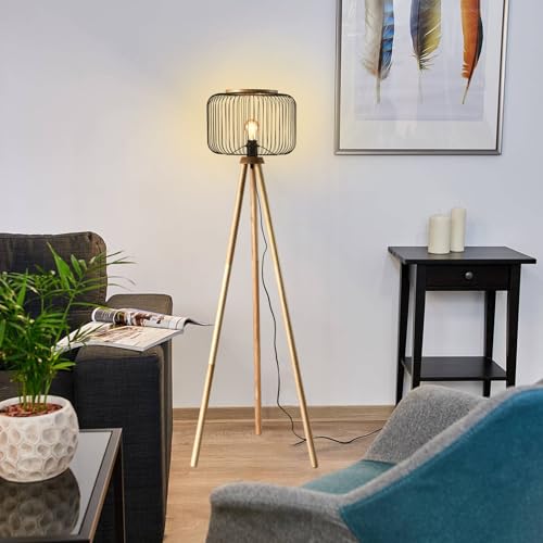 LQWELL® Stehlampe Bodenleuchte, 1 Flammig Modern Standleuchten H140CM für verschiedene Anlässe wie Restaurants, Wohnzimmer, Schlafzimmer, Büros, Cafés, Bibliotheken, Geschäft